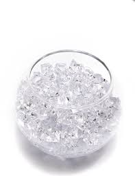 A Little Lemon 200 Pcs Acrylic Clear Ice Rock Crystals Treasure Gems For Vase Fillers Table Scatter Birthd Vase Fillers Clear Ice Vase Fillers Table Scatters