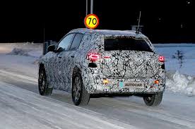 The first model was previewed at the paris motor show in 2016 with the generation eq concept vehicle. Mercedes Eqa Electric Crossover Drops Disguise In New Images Autocar