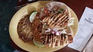 Salmon, shrimp and brown rice are extra charge. Grilled Fish Tacos Picture Of Rancho Del Zocalo Restaurante Anaheim Tripadvisor