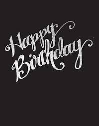 Happy Birthday Art Print Happy Birthday Calligraphy Happy Birthday Chalkboard Happy Birthday Art