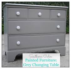 Southern Color Painted Furniture Grey Changing Table Grey Changing Table Painted Furniture Grey Painted Furniture