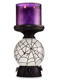Water Globe Bat Pedestal 3 Wick Candle Holder Bath Body Works