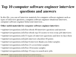 Top 10 Computer Software Engineer Interview Questions And Answers