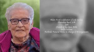 Helen Funk Celebration of Life Service