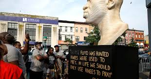 The permanent monument will cost at least $50,000, the sum of a planning grant provided by. Nypd Investigating Vandalism Of George Floyd Statue Unveiled On Juneteenth As A Hate Crime Cbs News
