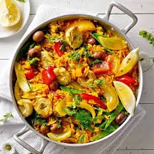 Gemuse Paella Mit Artischocken In 2020 Gemuse Paella Paella Artischocken