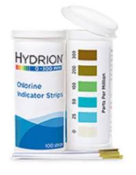 Pro Hydrion Chlorine Test Strips Ch 300 0 300 Ppm
