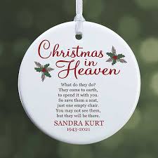 5 out of 5 stars. Personalized Memorial Ornament Christmas In Heaven