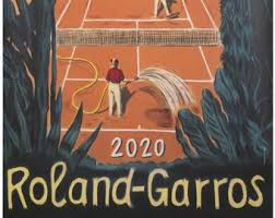 Get the roland garros dates, venue, prize money, point distribution and french open 2021 men's and women's draw. Roland Garros Poster Etsy