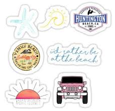 It is great for apartments and dorms and makes a great addition to any room in your home or office. Beach Sticker Pack 3 Sticker By Katie S Stickers In 2021 Themed Stickers Cool Stickers Stickers Packs