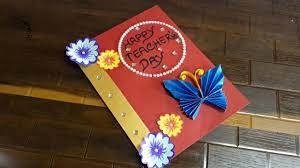 Make a card that speaks volumes about your feelings, after all they are the ones who have helped you cross each and every milestone of your journey so smoothly. Diy Teachers Day Card Handmade Teachers Day Card Making Ideas