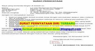 Surat ini perlu dibuat karena sudah berdasarkan aturan yang memang berlaku di perusahaan serta berguna untuk saling menjaga. Contoh Surat Pernyataan Diri Format Administrasi Desa