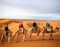 The clouds turned bright orange and red and it looked like the sky was on fire. Marrakech Camel Trips Morocco Tours Travel Agency 2021 2022
