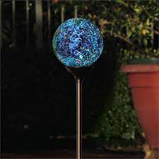 Lytworx Stainless Steel And Glass Shatter Ball Led Solar Light Solar Lights Shatter Glass