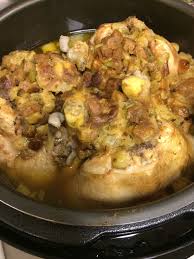 Chicken With Herb Stuffing Ppxl Pressure Cooking Recipes Power Cooker Xl Recipes Pressure Cooker Recipes
