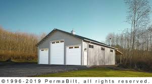 The building height we refer to is the vertical side leg height not the center of the building's height which ranges in height but is always at least 2 ft taller than the side leg. 3 Bay Rv Garage Snohomish