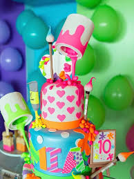 If you're planning a neon dance party neon party supplies are a must have! Kara S Party Ideas Neon Art Party Kara S Party Ideas