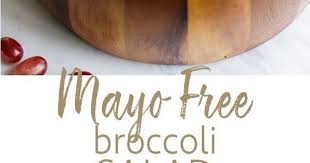 Healthy Broccoli Salad Recipe This No Mayo Broccoli Salad Has A Creamy Tahini Dressing And I Healthy Salad Recipes Summer Salad Recipes Clean Eating Recipes