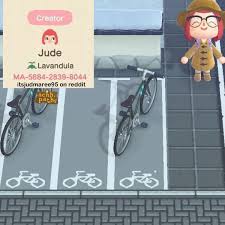 7 388 Likes 29 Comments Animal Crossing Patterns Acnh Paths On Instagram Bicycle Parking Sp New Animal Crossing Animal Crossing Game Spotted Animals