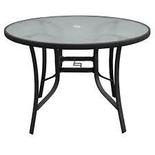 Get free shipping on qualified round outdoor coffee tables or buy online pick up in store today in the outdoors department. Steel 42 Water Wave Tempered Glass Top Dining Table Black At Home