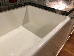 Undermount sinks have no problems with water spillage onto the countertop since they hang down below the top of the countertop. Nft Undermount Farmhouse Sink Caulking Big Blue Interactive