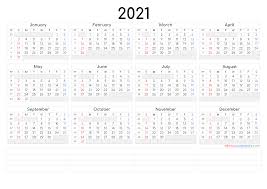 Free, easy to print pdf version of 2021 calendar in various formats. Free Printable 2021 Calendar By Year Calendraex Com