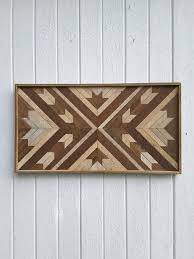 Reclaimed Wood Wall Art Decor Maple Leaf Chevron By Pastreclaimed Wood Wall Art Decor Lath Art Wood Wall Art