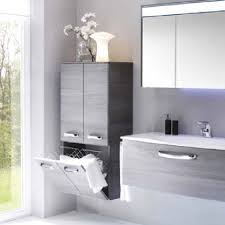 Solitaire 7025 Wall Hung Bathroom Storage Cabinet 2 Door Double Laundry Basket Buy Online At Bathroom City