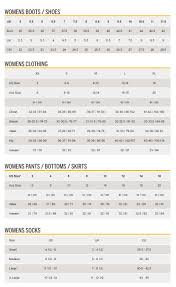 clean caterpillar boot size chart 2019