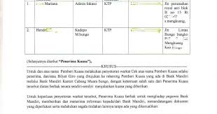 Maybe you would like to learn more about one of these? Contoh Isi Surat Kuasa Setoran Dengan Warkat Bca