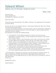 Police Officer Cover Letter Sample