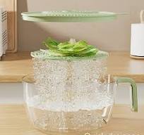Rice Washing Filter Strainer Basket Colander Sieve Fruit Vegetable Bowl