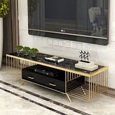 Made from reclaimed rustic wood, this luxury tv stand will work out perfectly. Black White Mental Marble Luxury Marble Top Tv Stand Tv Cabinet With Drawers For Home Rs 28000 Set Id 23497417548