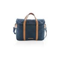 Duurzame Canvas Laptoptas PVC Vrij, Blauw
