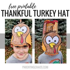 Maybe you would like to learn more about one of these? Free Thankful Turkey Hat Printable For Kids Parenting Chaos