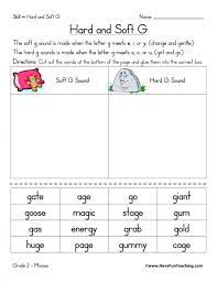hard and soft g worksheets 99worksheets