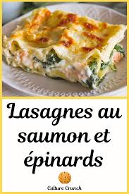 Lasagnes Au Saumon Fume Et Aux Epinards A La Creme En 2020 Recettes De Cuisine Lasagne Saumon Lasagnes