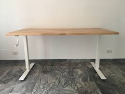 Instructions For How To Affix An Ikea Gerton Table Top To The Ikea Bekant Sit Stand Desk Frame Ikea Bekant Ikea Standing Desk Sit Stand Desk Ikea