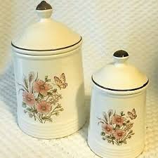 ceramic kitchen canisters 2 pc set lids