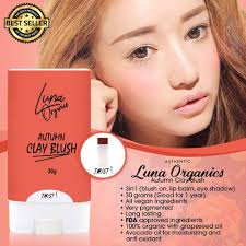 Luna Autumn Clay Blush 30g Luna Organics Clay Blush On 😍 Liptint at  eyeshadow in 1? Ito ang bagay sayo! Bagay sa lahat ng skin complexion. Easy  to apply, no grease. ✔️Proven