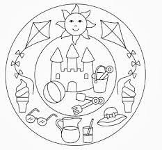 Yaz Mevsimi Okul Oncesi Etkinlikleri Ile Ilgili Gorsel Sonucu Goruntuler Ile Boyama Sayfalari Mandala Yaz