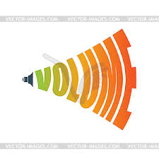 (entry 1 of 3) 1 : Volume Music Sign Audio Icon Symbol For Sound Level Vector Clipart