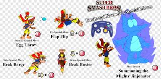 Download play is a feature first introduced on the nintendo ds that allows units to share one game card for multiplayer gameplay, or send and receive game demos. Banjo Kazooie Super Smash Bros For Nintendo 3ds And Wii U Banjo Tooie Fortnite Starcraft Kazooie Png Pngwing