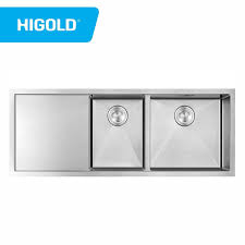 Z to a new products. Supply Sus304 Handmade Deep Double Bowl Kitchen Sink With Drain Board Flushmount Factory Quotes Higold Group