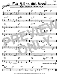 Frank sinatra fly me to the moon. Fly Me To The Moon In Other Words Sheet Music Frank Sinatra Real Book Melody Chords C Instruments