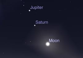 The Moon Saturn And Jupiter Are Aligning Tonight It S A Rare Chance To See All Three Of Them So Close To One Another Captured images of mars, jupiter and saturn last night. the moon saturn and jupiter are