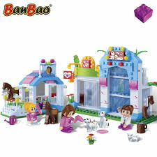 Banbao Animalerie Plastique Jeu De Lego Animal Jouets Pour Enfants Maison Jeux Lego Jeu Educatif Lego Animaux