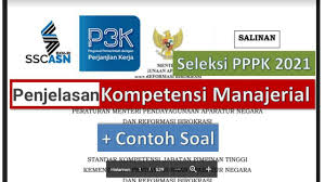 Kompetensi Manajerial Penjelasan Dan Contoh Soal Seleksi Pppk 2021 Youtube