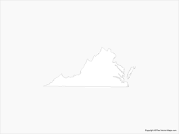 The official state seal of virginia is represented on the virginia flag. Vector Maps Of Virginia Free Vector Maps