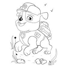 Rubble Paw Patrol Da Colorare Gratis Per Bambini Disegni Da Colorare Disegni Immagini